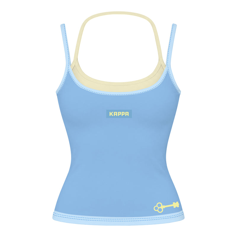NYU Kappa Woven Label Embroidered Double Layered Tank