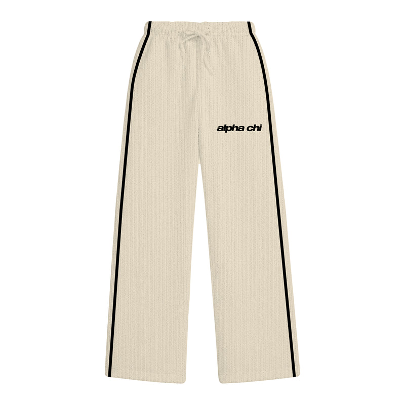 Quinnipiac AXO Embroidered Knit Pant