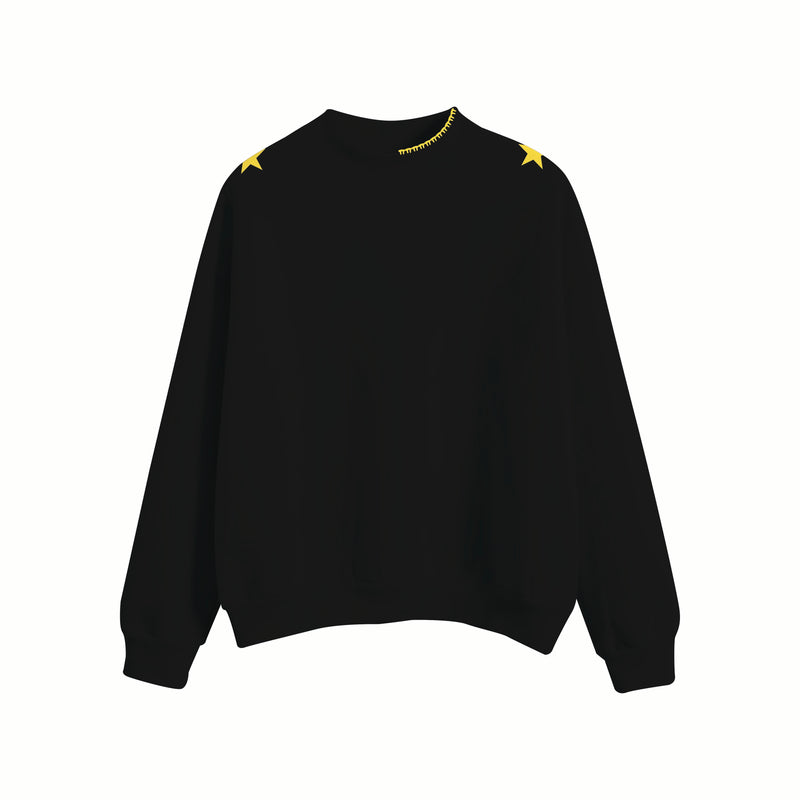 Belmont Theta Embroidered Heavyweight 140z Fleece Mockneck