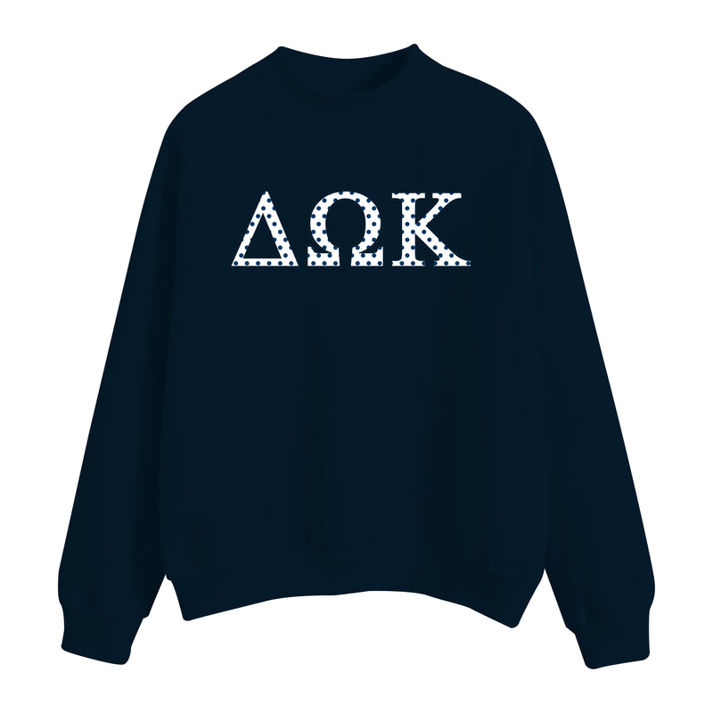OSU Delta Omega Kappa Applique Embroidered Heavyweight 14oz Fleece Mockneck