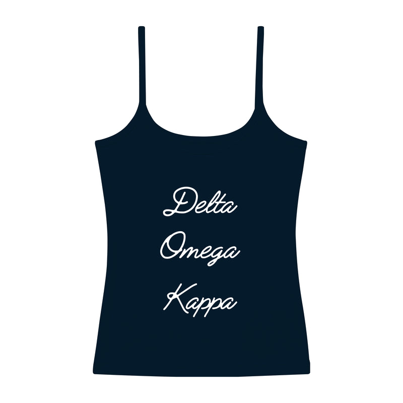 OSU Delta Omega Kappa Embroidered Strap Tank