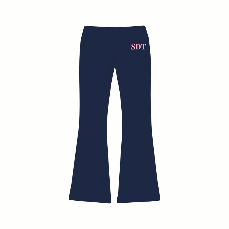 Northeastern SDT Fold Over French Terry Yoga Pant with Rhinestones