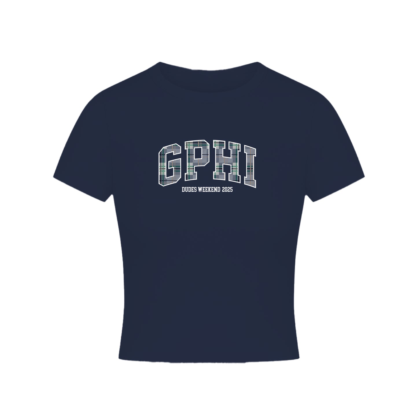 GPHI DUDES WEEKEND NAVY BABY TEE