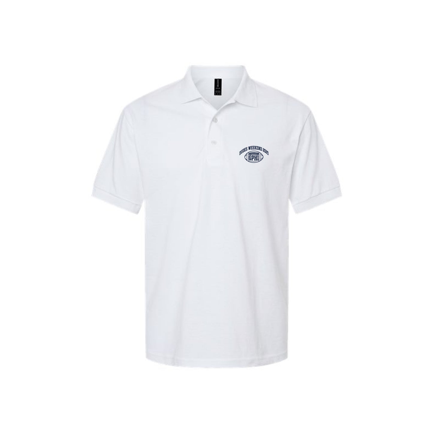 GPHI DUDES WEEKEND PIQUE COTTON EMBROIDERED POLO
