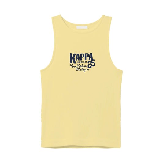 MICHIGAN KAPPA YELLOW BABY RIB TANK