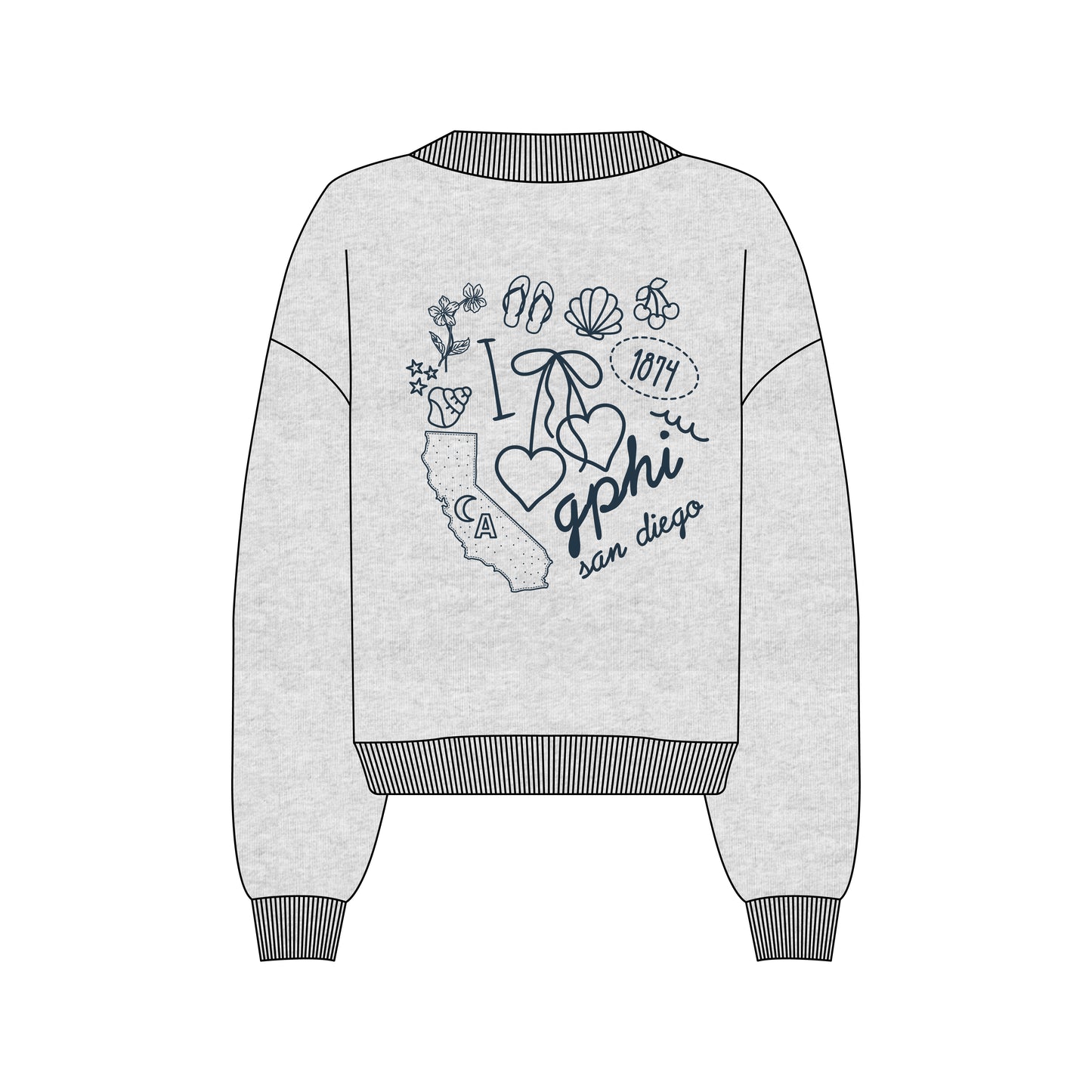 USD GPHI EMBROIDERED MOCKNECK