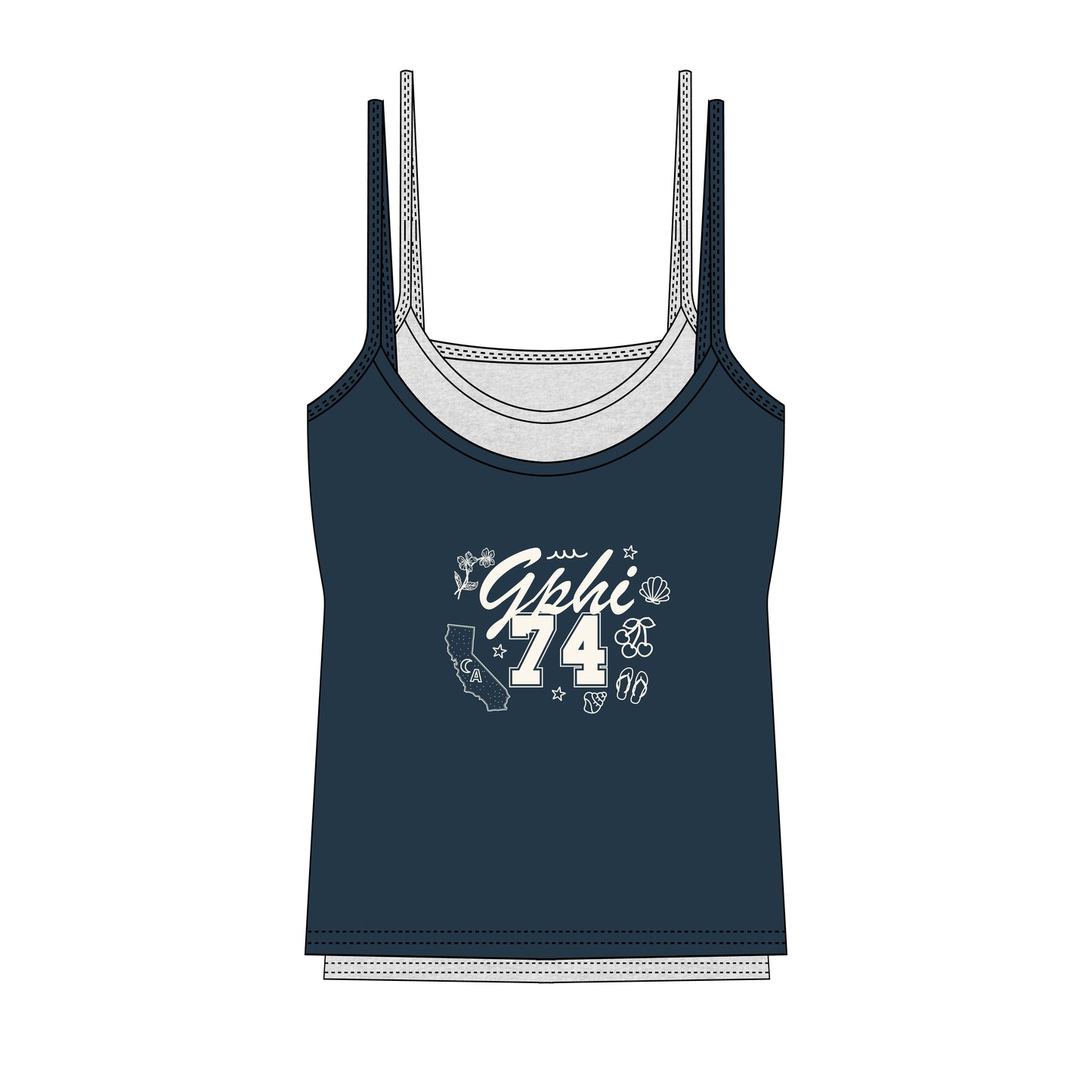 USD GPHI DOUBLE LAYER TANK TOP