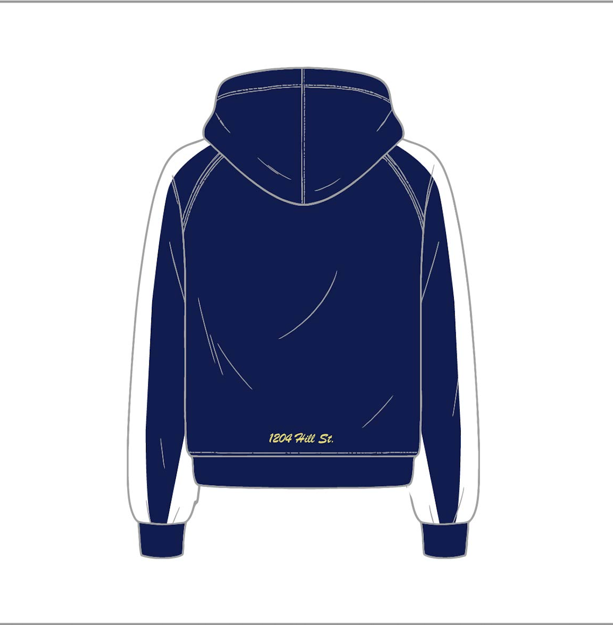 MICHIGAN KAPPA CUSTOM PATCHWORK/EMBROIDERED ZIP UP HOODIE