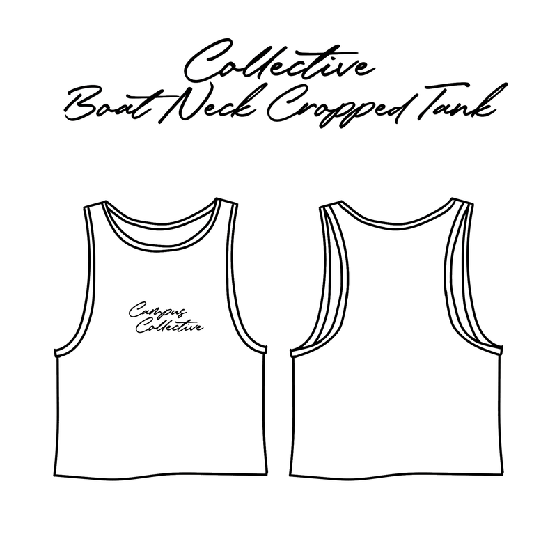 Boat Neck Cropped Tank