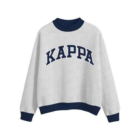 CORNELL KKG HEAVYWEIGHT APPLIQUE EMBROIDERED MOCKNECK