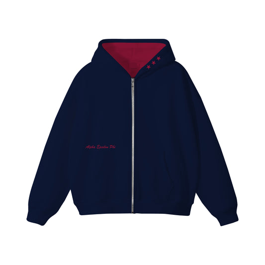 NYU AEPHI HEAVYWEIGHT HOODIE