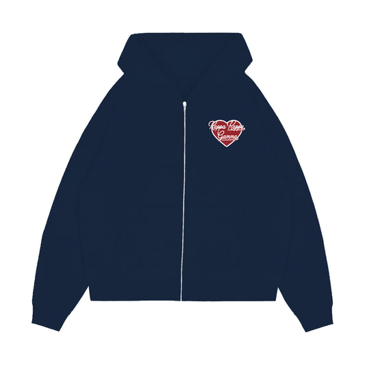 KKG DATE PARTY HEAVYWEIGHT EMBROIDERED ZIP UP